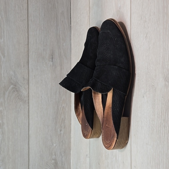 Free People Women At ease Leather Mule Slide shoes sz 40/9 - Picture 3 of 16